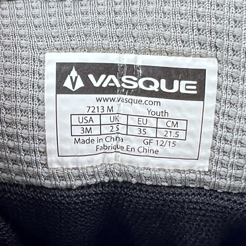 Vasque Unisex Kids Breeze WP 2.0 7213 Gray Lace Up Sneaker Shoes Size 3M - Picture 12 of 12